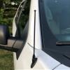 9" Stainless Black Antenna MAST for Dodge RAM 1500 2009-2019 view 1