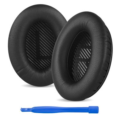 Linkidea Replacement Ear Pads for Srhythm NC25/ NC25 Pro Headphones Ear Cushions (Protein Leather/Black)