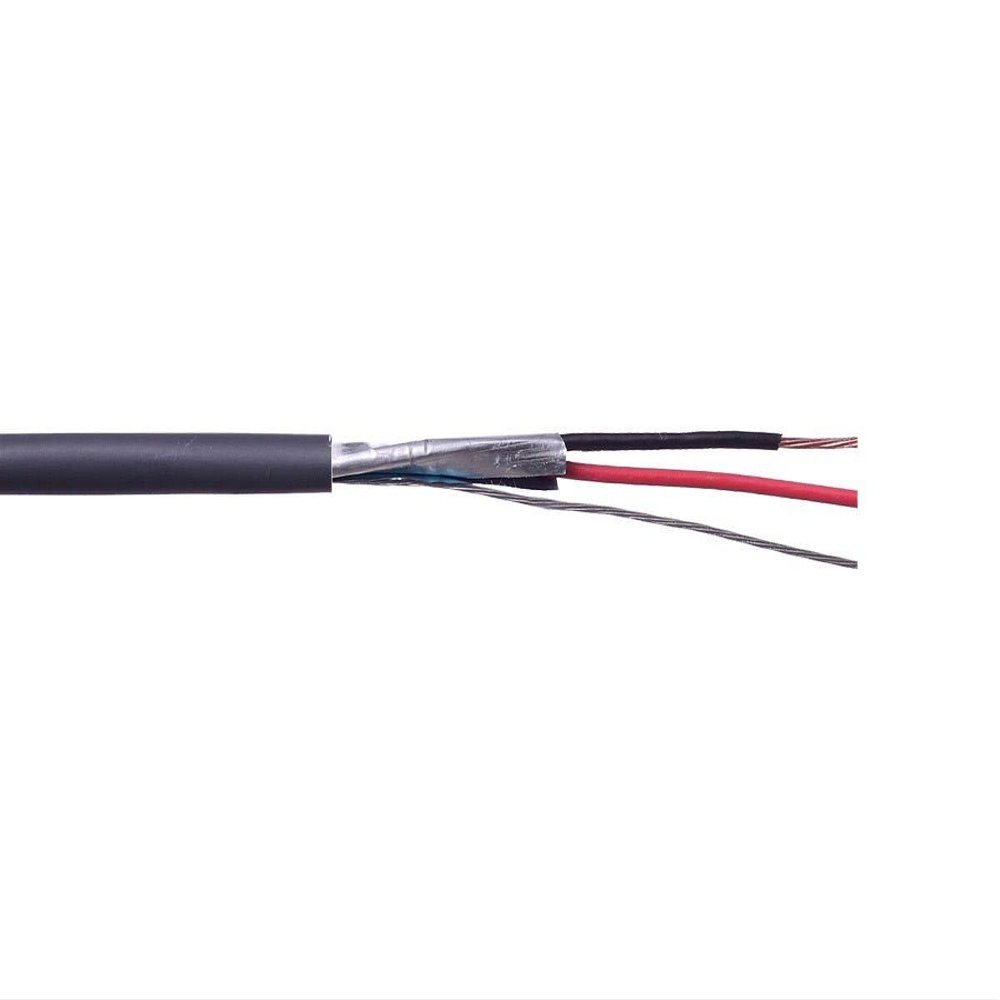 Syston 22/2 Stranded Overall Shielded CMP/CL3P Security and Control Cable - 500 Feet Speed Bag - Gray