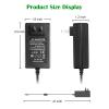12V 3A Power Supply with 8 Way 8-Way Power Splitter Cable, LeTaoXing AC 100-240V to DC 12V 36W Adapter Transformer 12V/3A 8CH Splitter Bundle Cord for Security Camera Surveillance System view 2