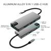 BSD Dual Monitor Docking Station, 9-in-1 USB C to HDMI VGA Hub Adpater Display for Window Laptop with Dual HDMI, VGA, 2 USB 3.0, USB-C PD and SD/TF 3.0 MicroSD Slot. view 2
