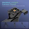 6amLifestyle iPad Tripod Mount Adapter with 360 Rotatable Ball Head, iPad Holder for Tripod, Fits 5" to 11" Tablets for Video Recording, Compatible with Mini, Air, Pro 9.7/10.5/11 view 4