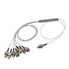 trtfiber PLC Fiber Splitter with Steel Tube, Cable Outer Diameter: 0.9mm, LC/SC/FC/ST Connector, Length: 1 Meter (1x2, ST) view 1