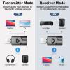 NETVIP Bluetooth 5.0 2-in-1 Transmitter and Receiver, Low Latency USB Bluetooth Audio Adapter for TV, Car, Home Stereo, Speaker, Smart TV, Tablet, Smartphone, Desktop, Headphones view 2