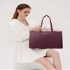 LOVEVOOK Laptop Tote Bag for Women 15.6 Inch Waterproof Leather Computer Bags Women Business Office Work Bag Briefcase Purple view 2
