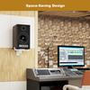 FDM Universal Speaker Wall Mount One Pair of Side Clamping Bookshelf Speaker Mount Bracket with Swivel and Tilt for Sound Speakers (White) view 4