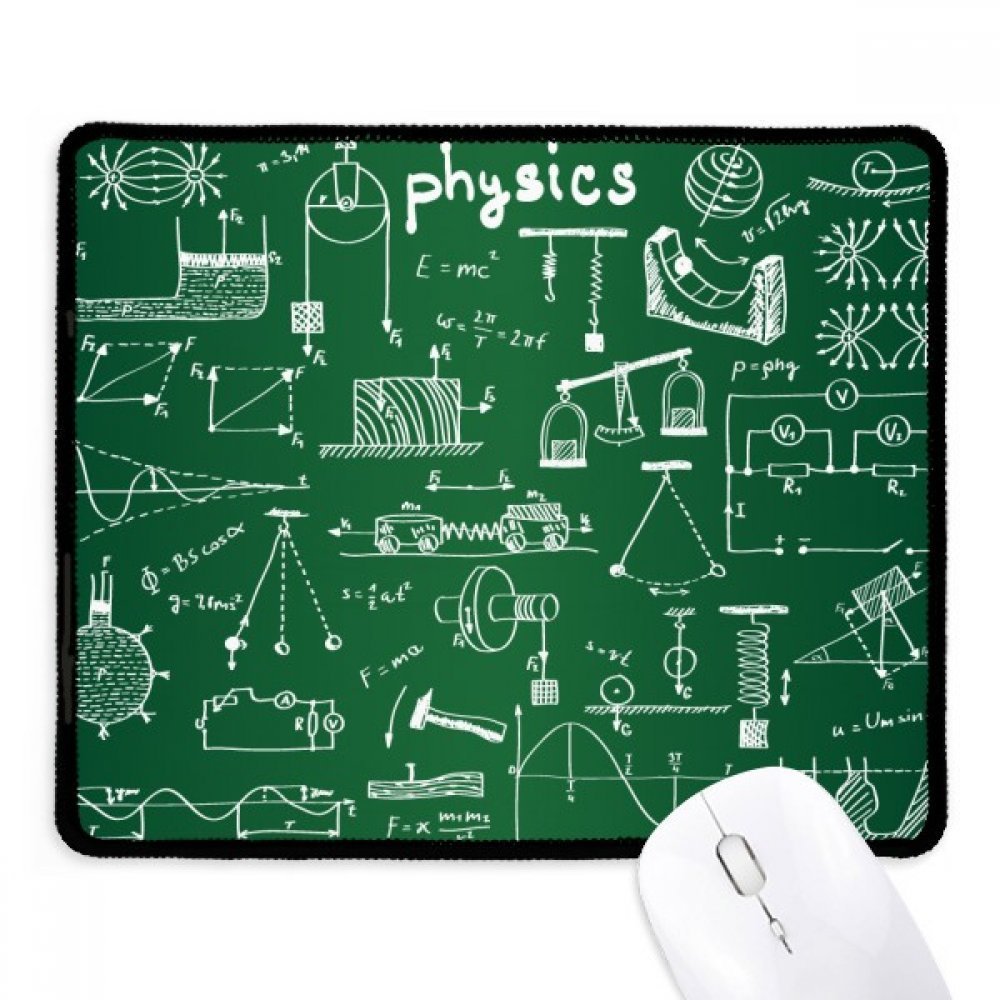 Physical Electromagnetic Mechanics Illustration Mousepad Stitched Edge Mat Rubber Gaming Pad