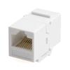 50Pcs/100Pcs CAT6 RJ45 Cable Connector 8P8C Straight Through Network Module Keystone Female to Female Extension Adapter for Plate Outlet Panel (100Pcs) view 1