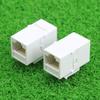 50Pcs/100Pcs CAT6 RJ45 Cable Connector 8P8C Straight Through Network Module Keystone Female to Female Extension Adapter for Plate Outlet Panel (100Pcs) view 2