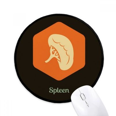 Body Internal Organs Spleen Mouse Pad Desktop Office Round Mat for Computer