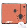 Black Insect Spider Cobweb Illustration Mousepad Stitched Edge Mat Rubber Gaming Pad view 1
