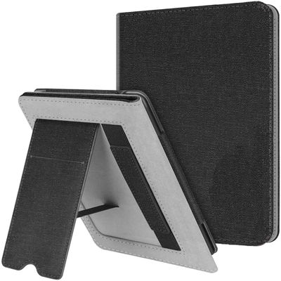 ALMIGHTY Water-Safe Case Fits Kindle Paperwhite (10th Generation, 2018 Releases), Lightweight PU Leather Smart Cover Shell with Stand and Strap for Amazon Kindle Paperwhite 4 E-Reader, Black