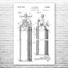 Fire Extinguisher 1933 Poster Print, First Responder, Volunteer Fireman, Firefighter Gift, Firehouse Decor, Fireman Gift Black & White (18 inch x 24 inch) view 1