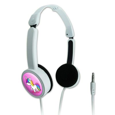Cute Kawaii Rainbow Unicorn Chibi Travel Portable On-Ear Foldable Headphones