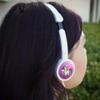 Cute Kawaii Rainbow Unicorn Chibi Travel Portable On-Ear Foldable Headphones view 3