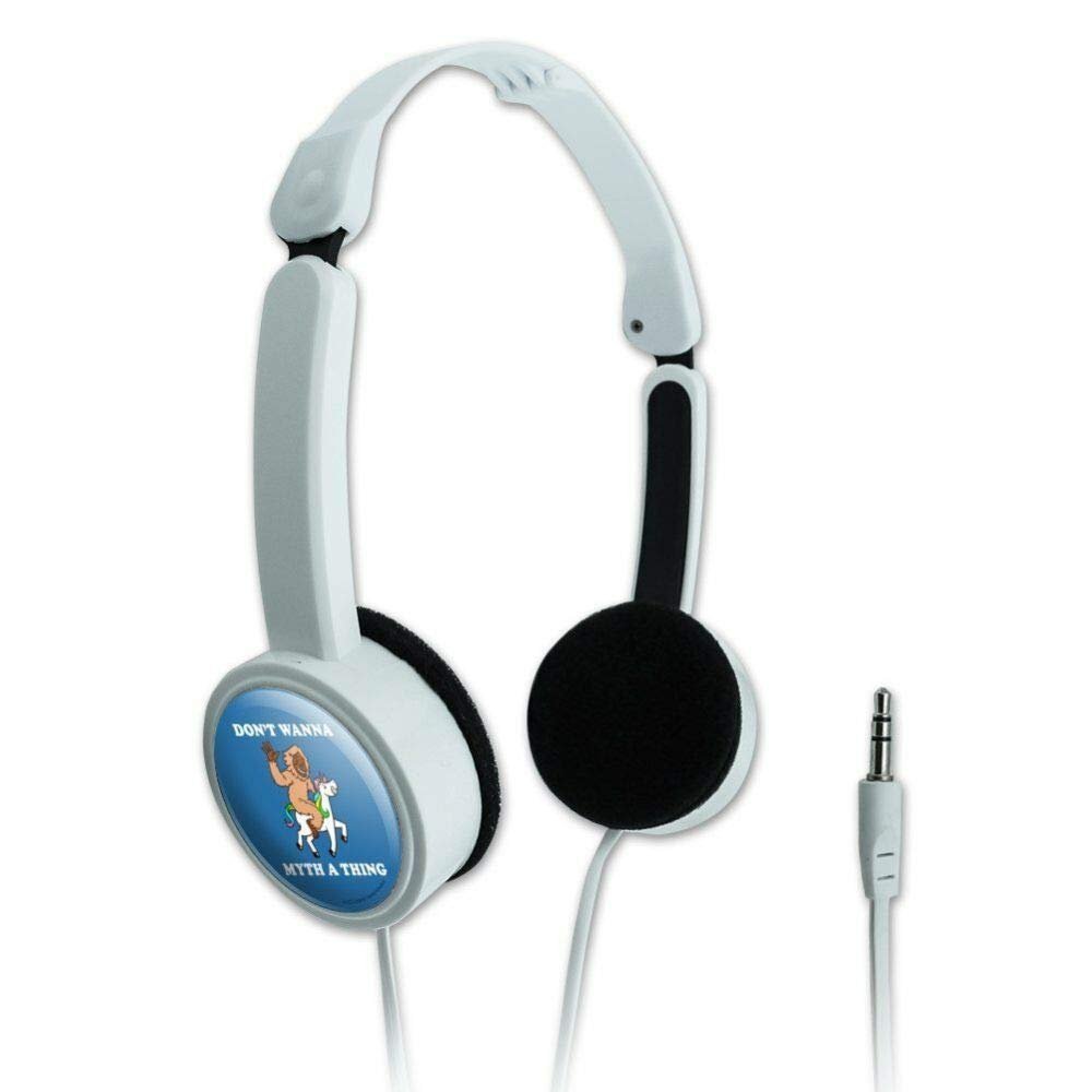 Don't Wanna Myth Thing Unicorn Bigfoot Portable Foldable On-Ear Headphones