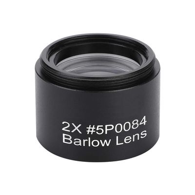 Bindpo 2X Barlow Lens, 1.25inch Fully Multi-Coated Optical Glass Lens, M28.6 Thread Metal Barlow Lens,for 1.25in/31.7mm Astronomic Telescope