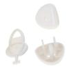 Fielect Outlet Plugs Covers Childproof Outlet Covers Protectors Electric Socket Cover Electrical Protector 3-Pin White, 24 Pcs Protection Cap + 4 Pcs Opener view 2