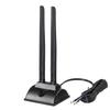 Bingfu 4G LTE Antenna 6dBi Magnetic Base MIMO TS9 Antenna Compatible with Verizon AT&T T-Mobile Sprint 4G LTE Mobile Hotspot MiFi Router Cellular Broadband Modem USB Modem Dongle Adapter view 1