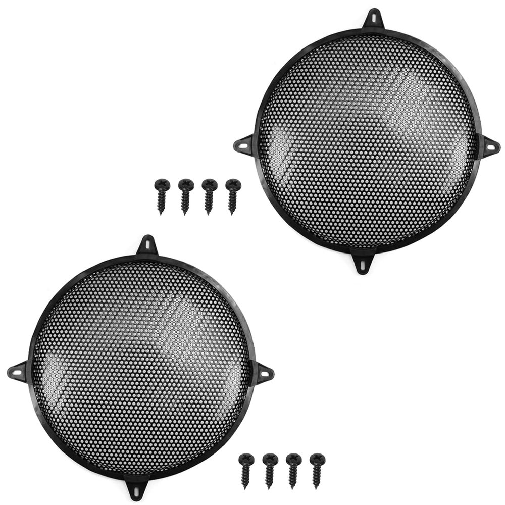 Fielect 2Pcs 10 inch Speaker Grill Cover SubWoofer Grille Speaker Covers Waffle Grill Cover Guard Protector Grille Audio Accessories Black