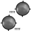 Fielect 2Pcs 10 inch Speaker Grill Cover SubWoofer Grille Speaker Covers Waffle Grill Cover Guard Protector Grille Audio Accessories Black view 1
