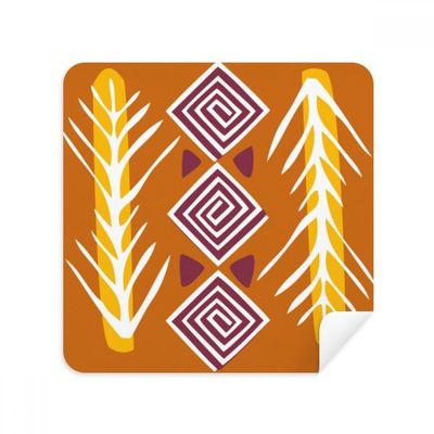 Brown Line Mexico Totems Ancient Civilization Glasses Cloth Screen Cleaner Suede Fabric 2 Pack