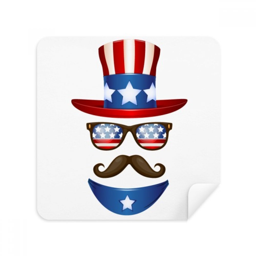 America Uncle Sam I Want You Glasses Cloth Screen Cleaner Suede Fabric 2 Pack
