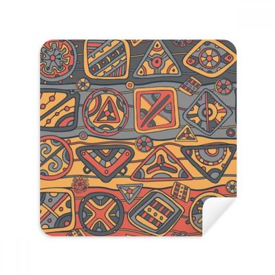 Africa Aboriginal Style Tribal Collage Drawing Glasses Cloth Screen Cleaner Suede Fabric 2 Pack