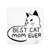 Best Cat Mom Ever Quote DIY Design Glasses Cloth Screen Cleaner Suede Fabric 2 Pack view 1
