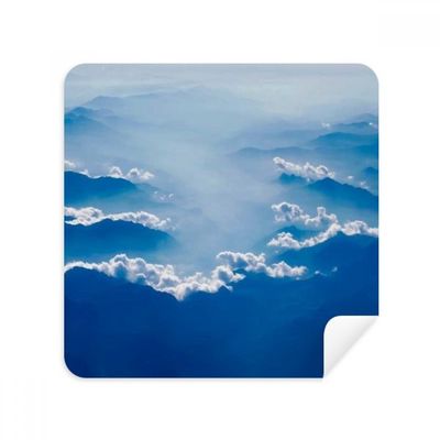 Grey Sky Fog White Clouds Glasses Cloth Screen Cleaner Suede Fabric 2 Pack