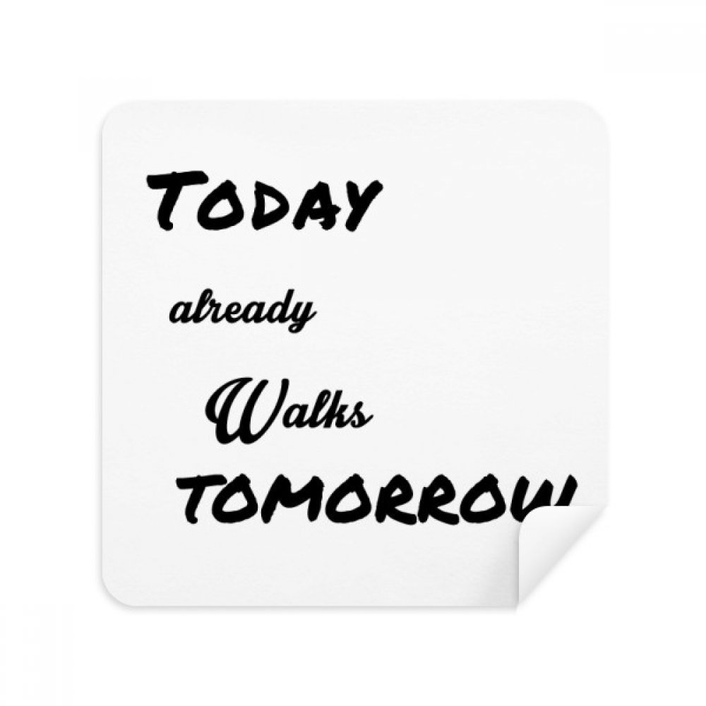 Poetry Today Already Walk Tomorrow Glasses Cloth Screen Cleaner Suede Fabric 2 Pack