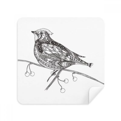Bird Paint Flying Line Small Glasses Cloth Screen Cleaner Suede Fabric 2 Pack