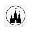 Amusement Park Castle Black Outline Glasses Cloth Screen Cleaner Suede Fabric 2 Pack view 1