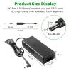 12V 10A Power Supply - LeTaoXing AC 100-240V to DC 12V 120W Switching Power Adapter 12 Volt Transformers 12V/10A Universal with 5.5x2.1mm dc 1 Female to 8 Male Power Splitter Cable view 2