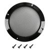 Fielect 2Pcs 8" Speaker Grill Cover Decorative Circle Subwoofer Grill Cover Guard Protector Audio Accessories Black Metal Trim with 8 Screws view 4
