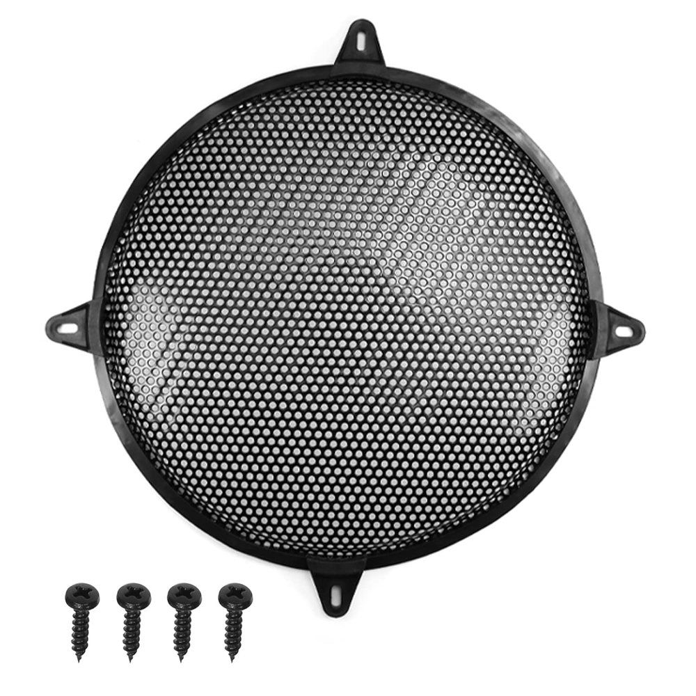 Fielect 8 inch Speaker Grill Cover Mesh SubWoofer Grill Speaker Covers Waffle Grill Cover Guard Protector Audio Accessories Black