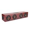 ciciglow Red Wood Grain Bluetooth Speaker, Portable Soundbar Speaker with 3W Subwoofer PC Phone Desktop Music Player view 1