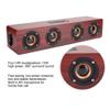 ciciglow Red Wood Grain Bluetooth Speaker, Portable Soundbar Speaker with 3W Subwoofer PC Phone Desktop Music Player view 4