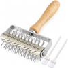 EVEDMOT Pizza Dough Docker Pastry Roller Stainless Steel,Pizza Docking Tool view 1