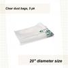 WoodRiver Dust Connection Clear Lower Dust Bags - 500mm/20"Diameter - 5 Bags view 2