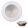 Lunasea Zero EMI Recessed 3.5 LED Light - Warm White w/White Stainless Steel Bezel - 12VDC view 1