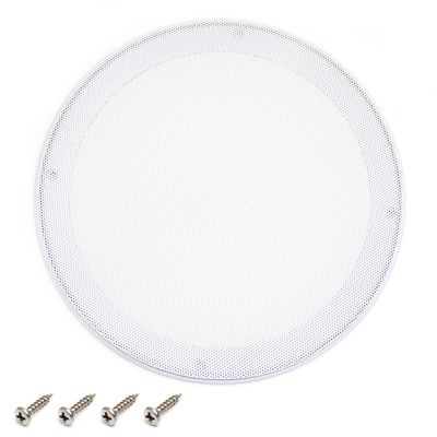Fielect 8" Speaker Grill Cover - White Round Subwoofer Grille Guard Protector