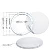 Fielect 8" Speaker Grill Cover - White Round Subwoofer Grille Guard Protector view 2