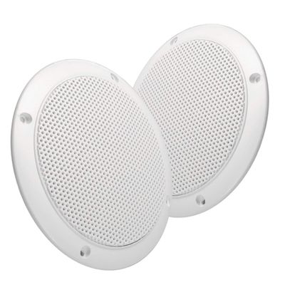 Magnadyne 5 Water Resistant Slim Profile Dual Cone Speakers for RVs, Boats, Outdoors - Pair