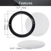 Fielect 2Pcs 6.5" Speaker Grill Covers White SubWoofer Grill Cover Guard Protector Speaker Grills Mesh Round Speaker Grille Woofer Car Speaker Grills Cover with 8 Screws view 2
