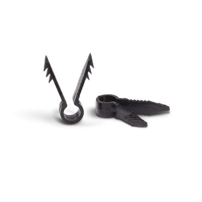 THE CIMPLE CO Ethernet and Coaxial Cable Clips for Stucco, Drywall, Brick, Concrete - Push-in Wall Anchors for Wires - Indoor/Outdoor Coax Cable Clips - Pack of 50, Black