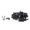 THE CIMPLE CO Ethernet and Coaxial Cable Clips for Stucco, Drywall, Brick, Concrete - Push-in Wall Anchors for Wires - Indoor/Outdoor Coax Cable Clips - Pack of 50, Black view 2