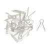 THE CIMPLE CO Stucco and Drywall Cable Clips for Coaxial and Similar Cables - Push-in Masonry Anchors - RG59, RG6, Ethernet, and Similar - White, 10 Pieces view 2
