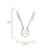 THE CIMPLE CO Stucco and Drywall Cable Clips for Coaxial and Similar Cables - Push-in Masonry Anchors - RG59, RG6, Ethernet, and Similar - White, 10 Pieces view 3