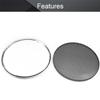 Fielect 2Pcs 5.5 inch Speaker Grill Cover Metal Mesh Speaker Covers Subwoofer Grill Guard Protector Audio Accessories Black Grill Silver Trim view 3
